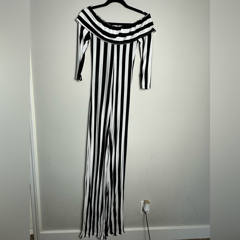 On or off shoulder Jersey jumpsuit